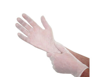 Clear Vinyl gloves from Curco